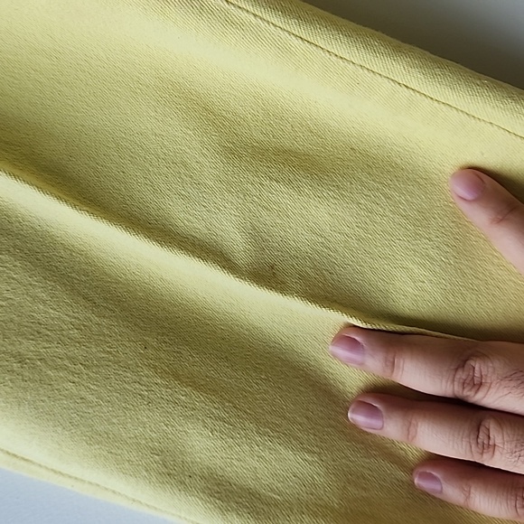 Vintage Versace Jeans Couture Bright Yellow Stretch Denim Jeans - Picture 5 of 11